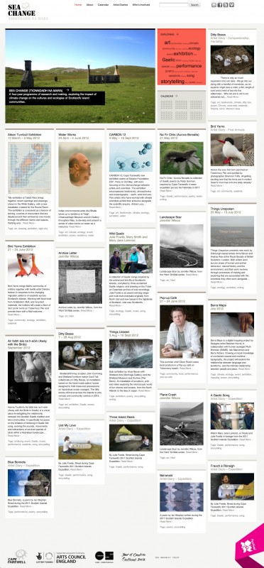 Sea Change (Tionndadh na Mara) website