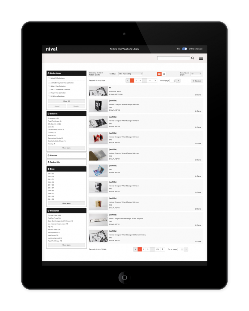 NIVAL's online catalogue (ContentDM platform)