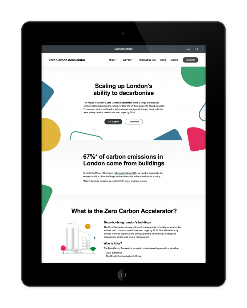 The Mayor of London’s Zero Carbon Accelerator website