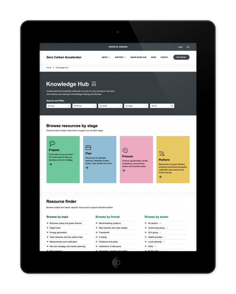 Zero Carbon Accelerator – Knowledge Hub
